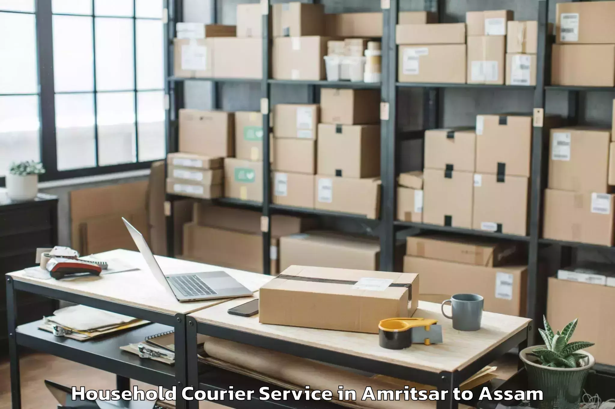 Top Amritsar to Kampur Town Household Courier Available